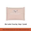 Compatible Tissue Box Bag for Wuling MINI EV, Jiejun, Hongguang, Rongguang Cars - Leather Headrest Pull-out Design