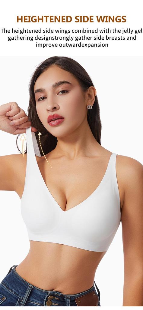 Dámská bezešvá bezkosticová push-up podprsenka na jógu - Styl tílka proti ochabování, Větší velikosti, Pohodlná pro malá prsa