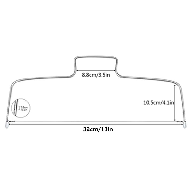 Cake Leveler Adjustable Stainless Steel Wire Cake Slicer Leveler Pizza Dough Cutter Trimmer Ktchen Accessories Baking Tools