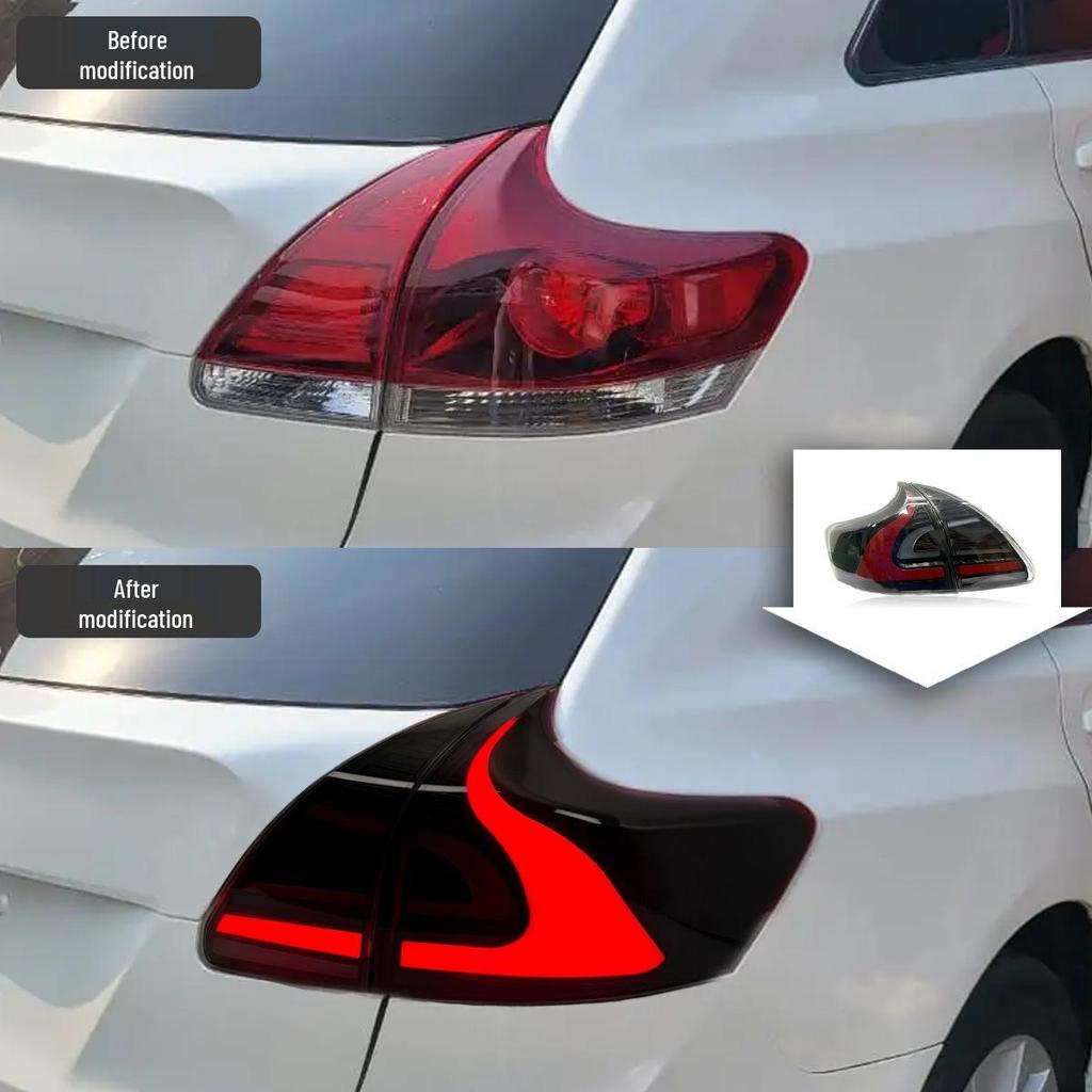 LED DRL & Sequential Turn Signals for 09-13 Toyota Venza Tail Light Assembly