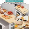YDH Trash Can Top Rack Width 80 X Depth 40 X Height 100 Cm Kitchen Rack 5 Tier Movable Shelf Trash Shelf Range Rack Rice Cooker Trash Can Top Storage