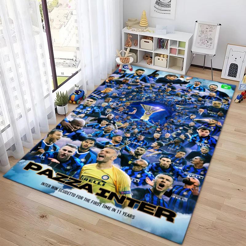 Famous F.C. Internazionale Milano football player Lautaro Martínez carpet is suitable for living room and bedroom office decorative carpet L2