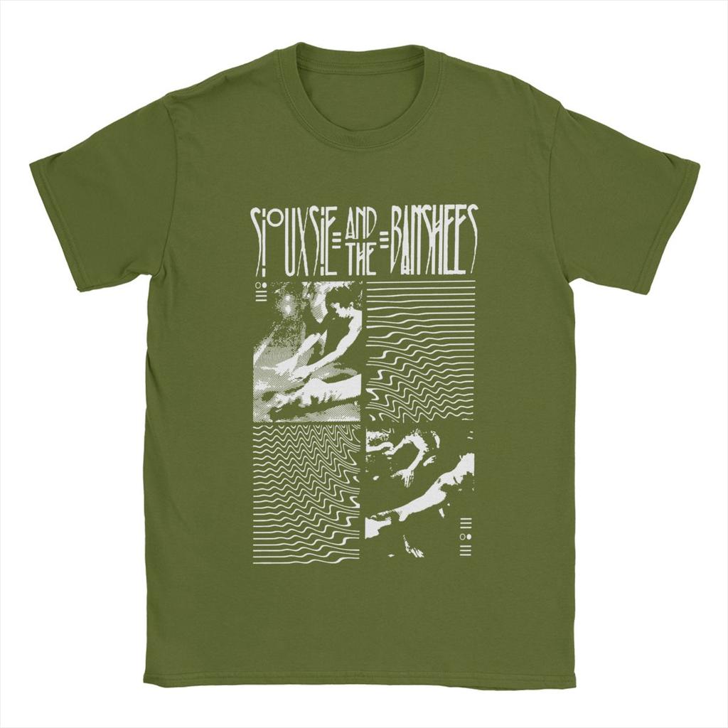 Siouxsie And The Banshees T-Shirts for Men Vintage Pure Cotton Tees Crew Neck Short Sleeve T Shirt Plus Size Tops
