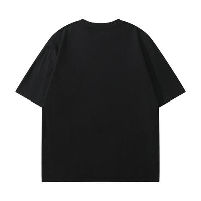 T-shirt a maniche corte in puro cotone, Vestibilità ampia, Traspirante, T-shirt casual e rilassata