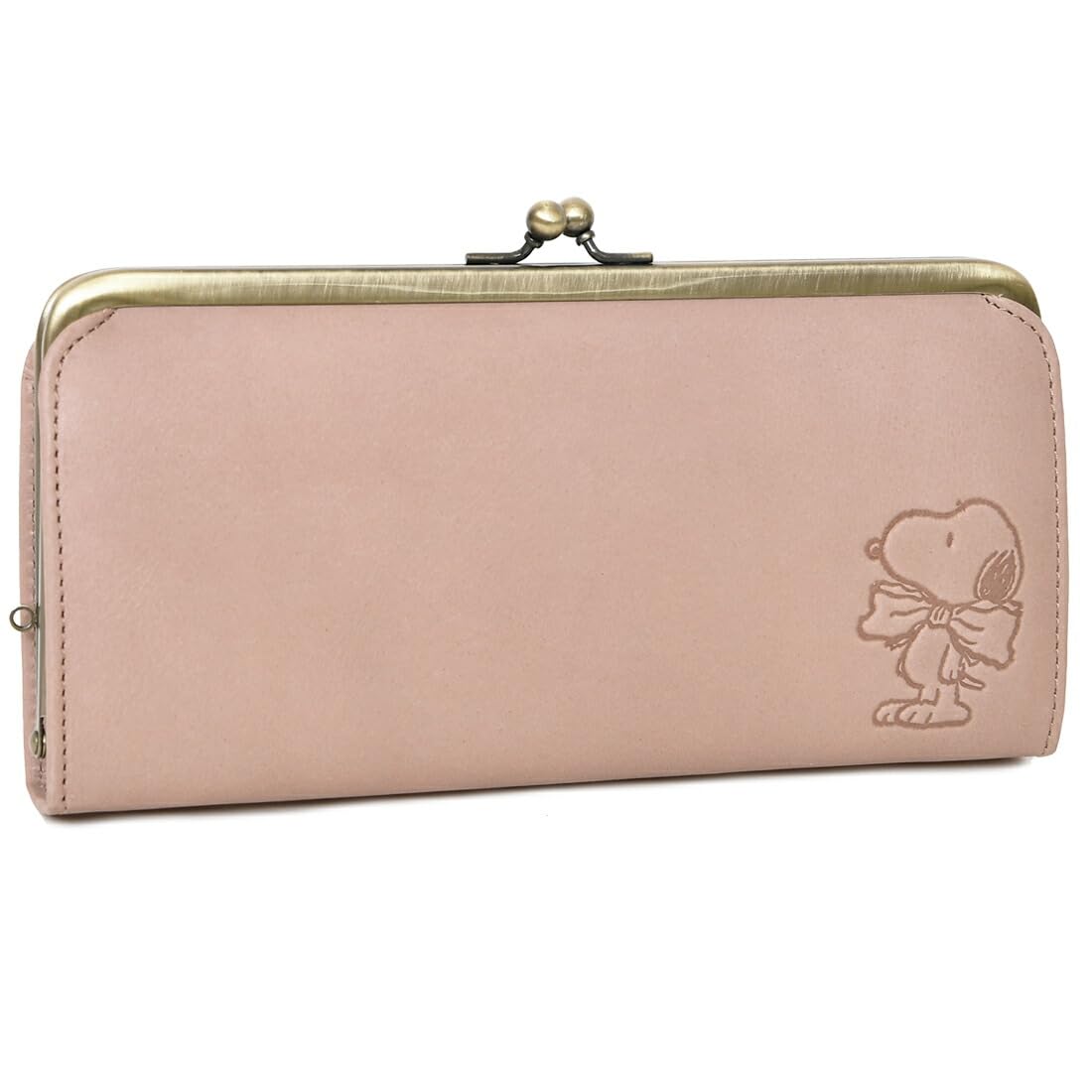 

73273 Snoopy Clasp Long Wallet Character Embossed Pink [Peanuts] Women s