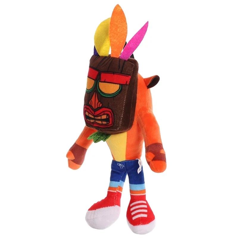 Jucării de pluș Crash Bandicoot Jucării umplute Seria Crazy Trilogy Figurine Anime Păpuși Kawaii Cadouri de Crăciun pentru copii Decor