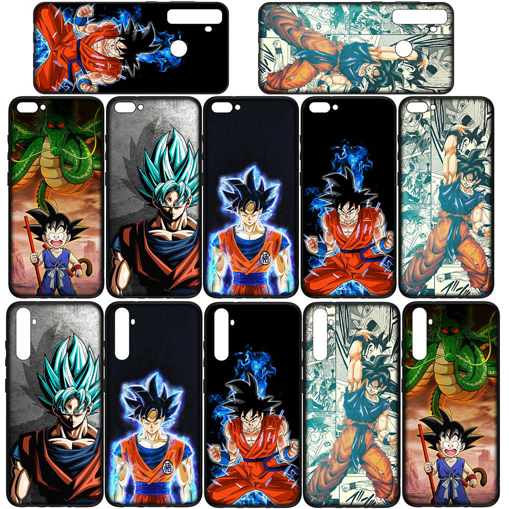 for Samsung Galaxy S24 S23 iPhone 16 15 14 Xiaomi Redmi Note 13 12 11 10 8 Plus 9 Pro Max X XR 14C Phone Case Anime Dragon Ball Goku OPPO Huawei Cover