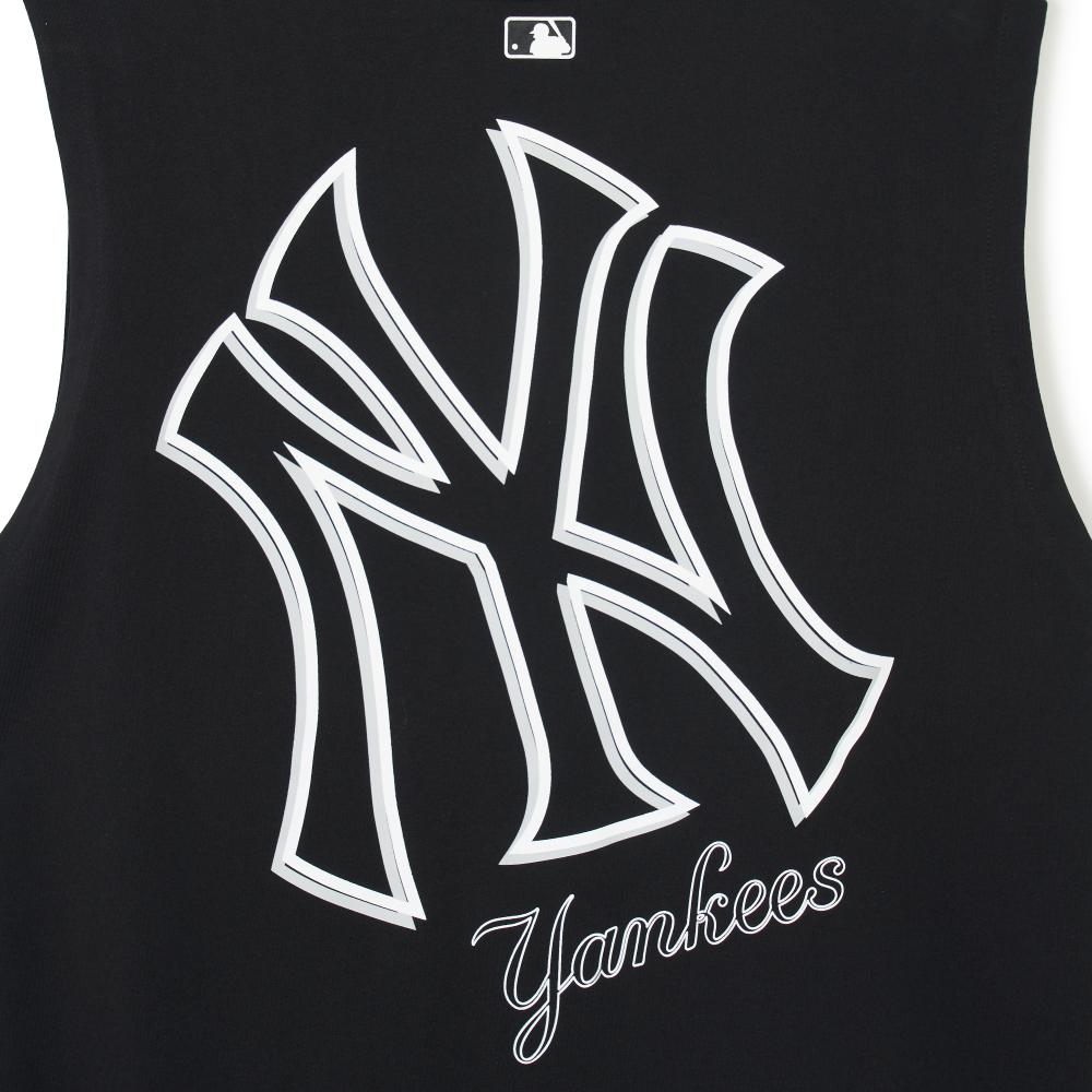 New MLB SS24 Tank Tops Unisex Black 3ATKB0343-50BKS