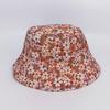 Double Sided Bucket Hat Flower Street Bronzing Print Hip Hop Pot Hat Sun Hat