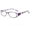 Women Fashionable Reading Glasses Stripes Printed Reading Glasses Anti Blue Light Eyewear Rectangle Presbyopia Eyeglasses