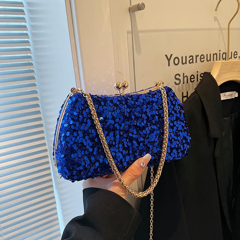 Glitzer-Ketten-Schulter- und Crossbody-Taschen für Damen einfache Eleganz hohe Qualität Mode Party