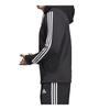 Adidas Printed Three-Stripes Fleece-Lined Hooded Knit Jacket Men Jackets Black DQ1455