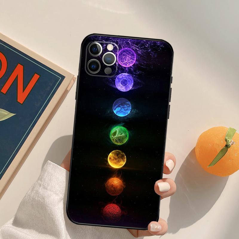 The Mandala Chakra Insist Yoga Funda Case For iPhone 15 14 16 Pro Max 11 12 13 Pro Max Mini XR 16e 16 15 Plus Phone Cover