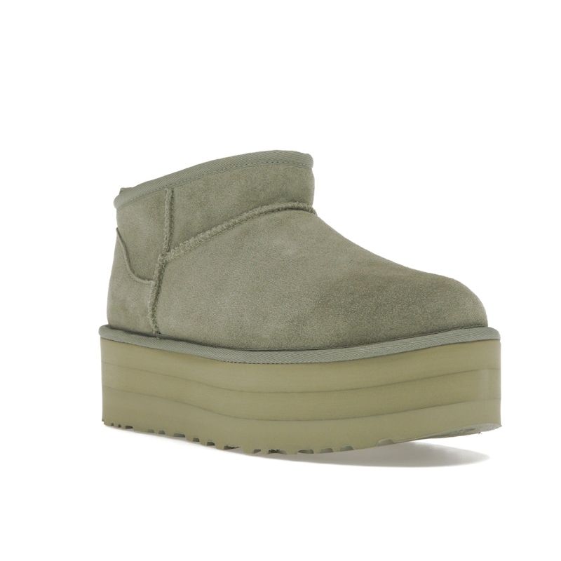 UGG  Classic Ultra Mini Platform Boot Shaded Clover Women Sneakers Green 1135092-SDC