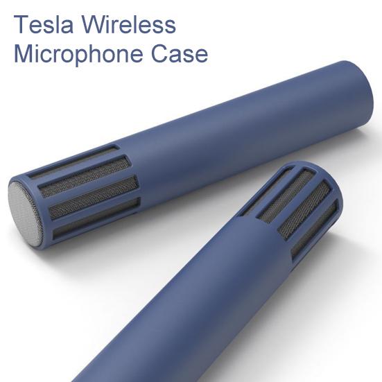 1 Pair Microphone Shock-absorbing Protective Microphone Case Anti-drop Cover for Tesla Microphone
