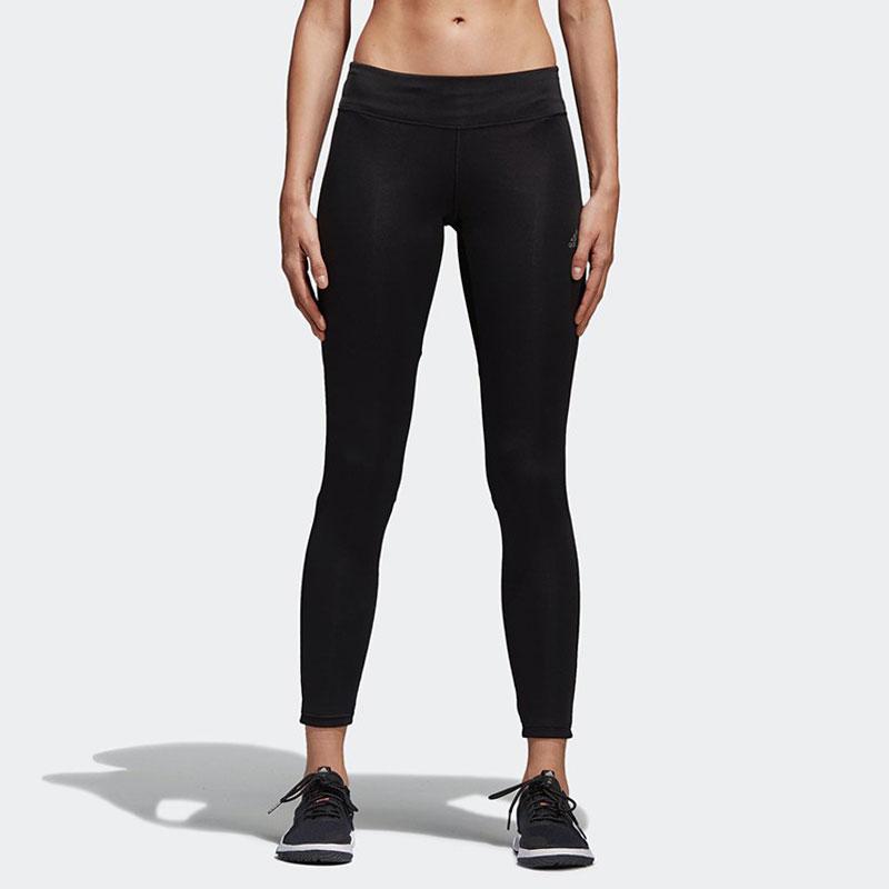 Adidas D2M RR Run P L Slim Fit Quick Dry Comfortable Solid Color 3/4 Sports Pants Women bottoms Black CF4591