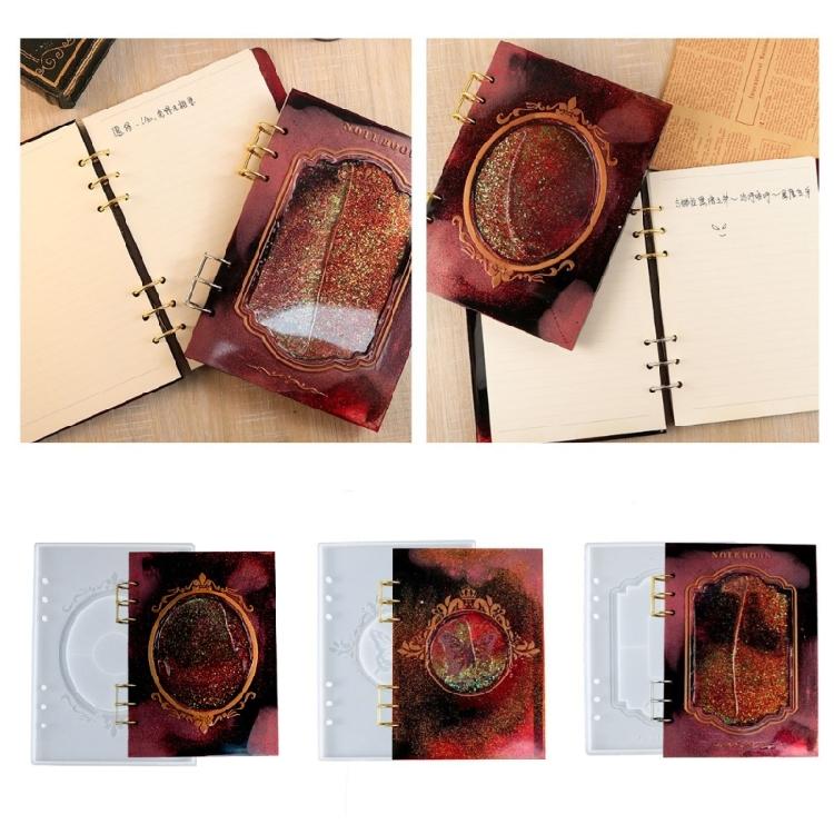 Quicksand Notebook Cover Silicone Mold DIY Epoxy Resin Mold Creative Gift Decor