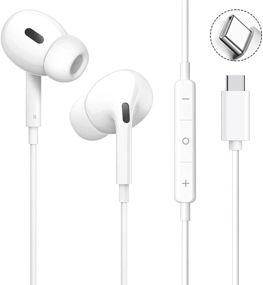 

New HIFI Sound Volume Deep Noise Microphone Calls Clear Stereo Type C Compatible with 15 16 Galaxy Xperia Pixel Huawei [2025 Edition] Type-C білий