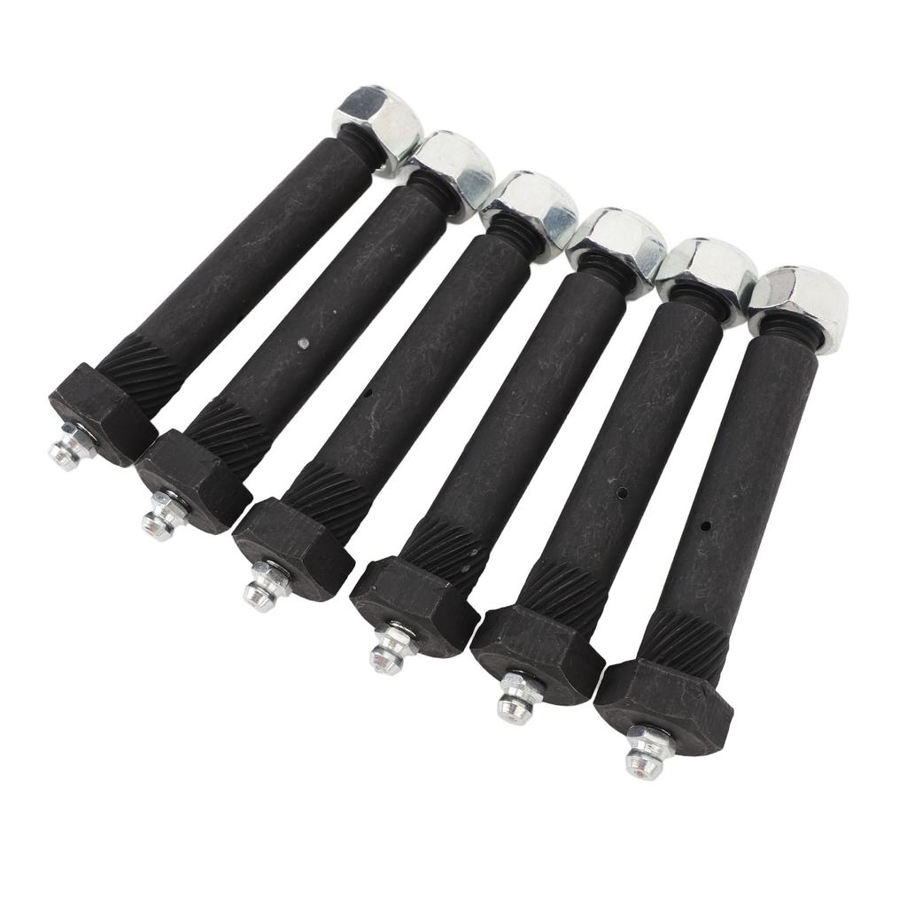 6pcs Spring Shackle Bolts Lock Nut 9 16 X 3in Trailer Axle Greaseable Spring Bolts for Most Trailer Axles