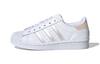 Originals SUPERSTAR C Comfortable Abrasion Resistant Low Top Skateboard Shoes White Pink FW8282