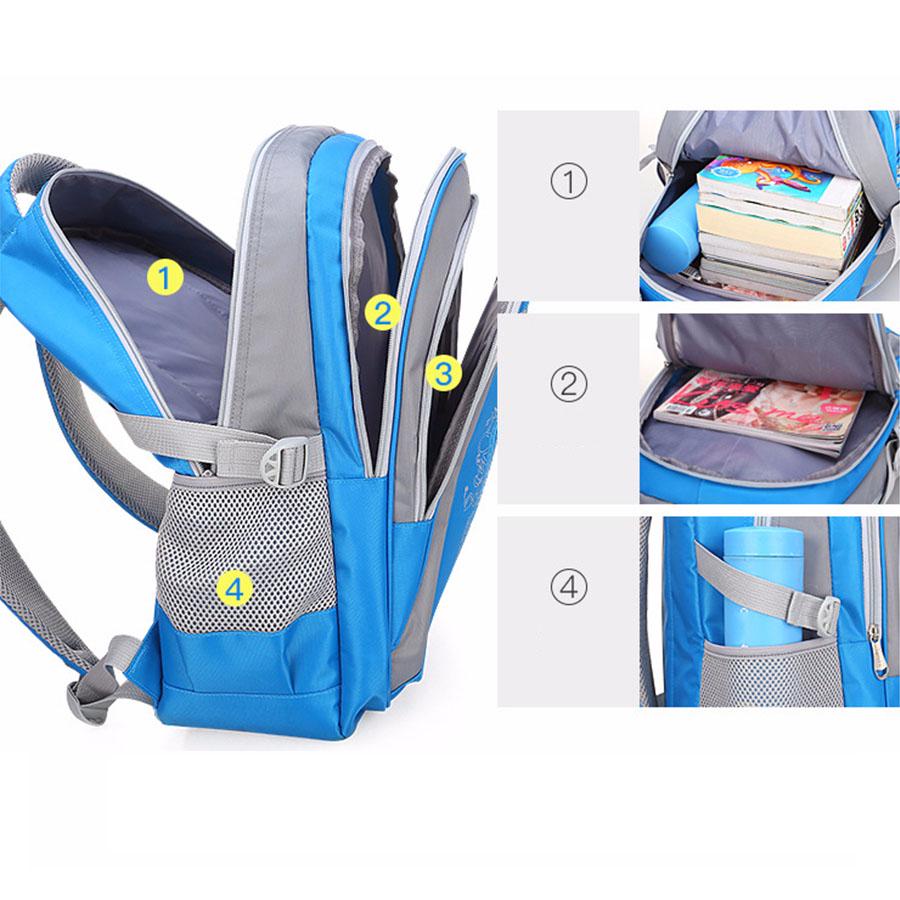 Borse da scuola per bambini Zaino riflettente di sicurezza per adolescenti per ragazzi e ragazze Zaino impermeabile Oxford