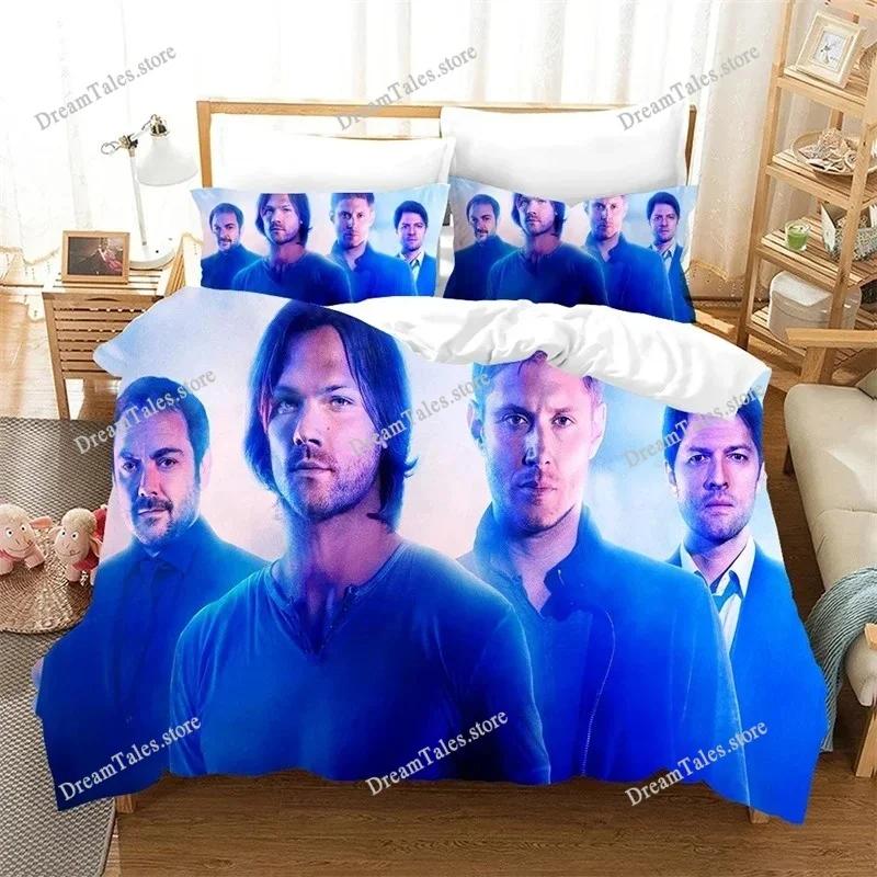Supernatural Bedding Set Single Twin Full Queen King Size Bed Set Adult Kid Bedroom Duvet Cover Sets 3D Print Bed Sheet Set741