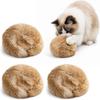 Gifts Rabbit Fur Cat Ball Scratch Resistant Soft Fluffy Cat Durable Cat Teaser Wand for Indoor Cats Kicks Chase Games