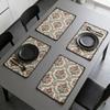 Washable 12 X 18 Inch Cotton Linen Heat Resistant Non-Slip Table Protector Reusable Durable for Kitchen Dining Room Home Party Banquet Decor Placemats