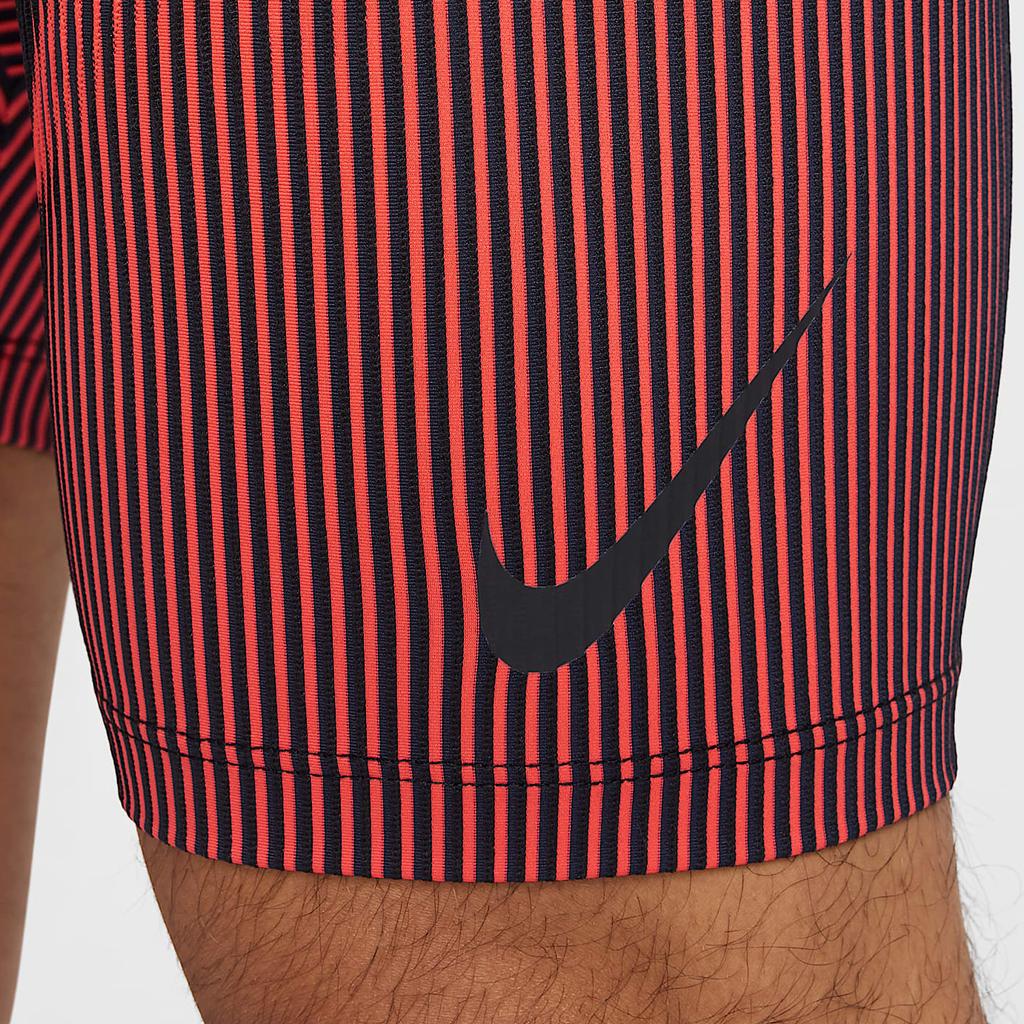 Nike Dri-FIT Advaeroswift Striped Fashion Versatile Lace-Up Sports Shorts Men shorts Bright-Red FN3369-015