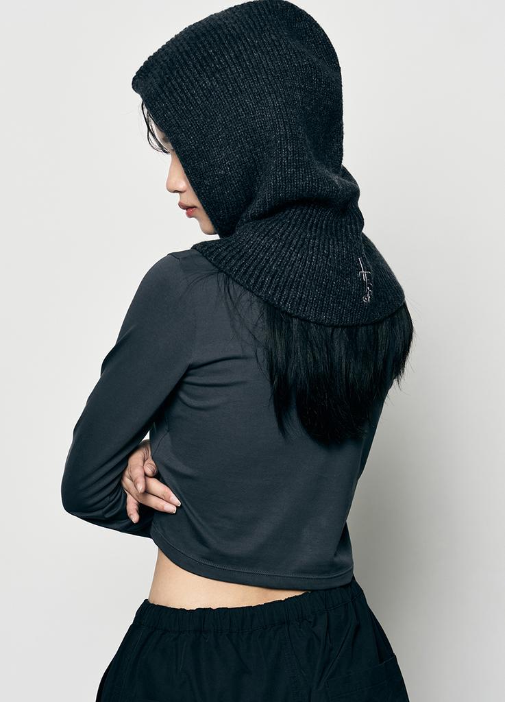 Ledeoli Relaxed Knit Balaclava [Charcoal]