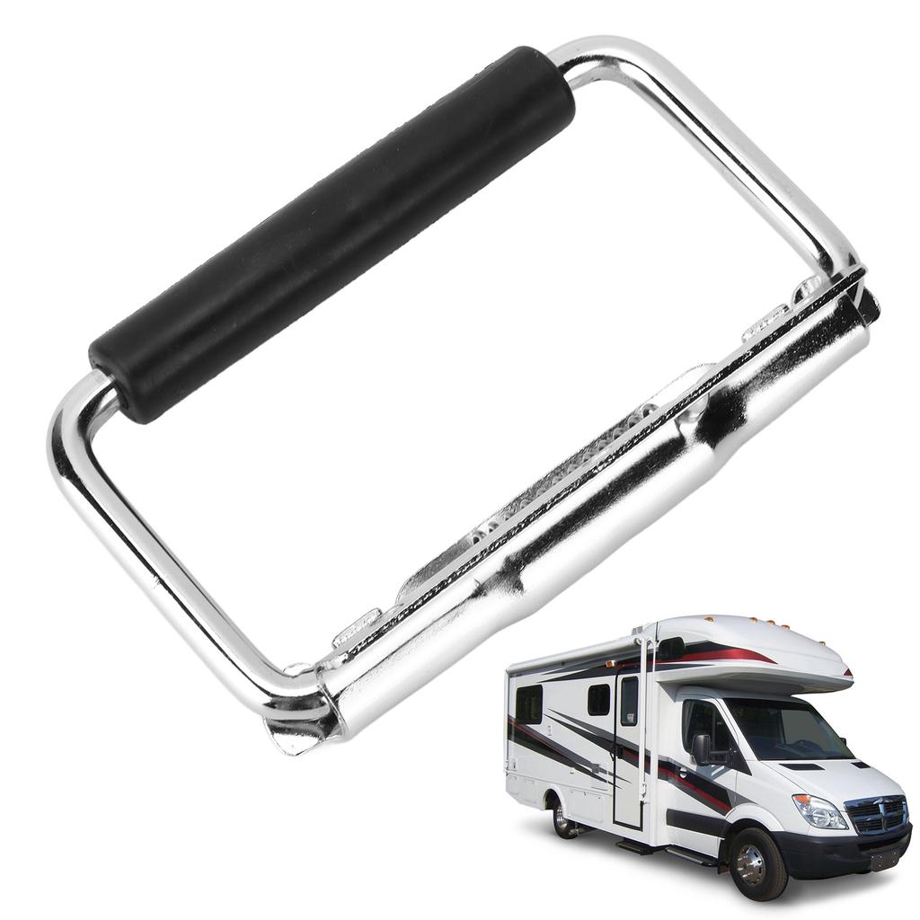 RV Door Handle Stainless Steel Fold Away Grab Handle RV Accessories for Yacht Camper