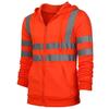 Jachetă fleece pentru bărbați, înaltă vizibilitate, vizibilitate reflectorizante, haină, îmbrăcăminte de siguranță, hanorace cu fermoar
