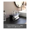 Yamazaki Jitsugyo 10093 Amenity Storage 2 Tiers Black W25 X D16 X H11cm Tower Amenity Holder Amenity Tray