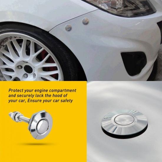 Auto Car Quick Bumper Latch Bumper Release Hood Fastener Push Button P 4X