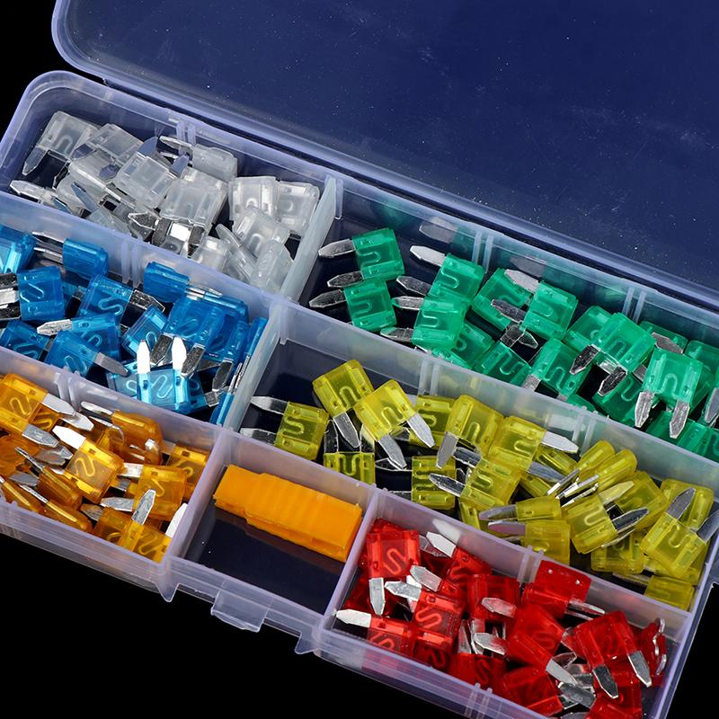 120Pc Mini Small Size Blade Car Fuse Micro Blade Fuse Set Car Truck Accessories