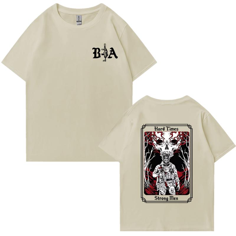 Hard Times 2025 Brothers In Arms Graphic Tee shirt Men Women vintage Oversized short sleeve t-shirts Unisex 100% Cotton T shirt