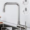 Foldable Brushed Stainless Steel Kitchen Sink Faucet
