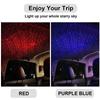 2Pcs Mini LED Car Roof Star Night Lights Interior Ambient Starry Sky Projector Light Auto Roof Room Ceiling USB Atmosphere Lamp