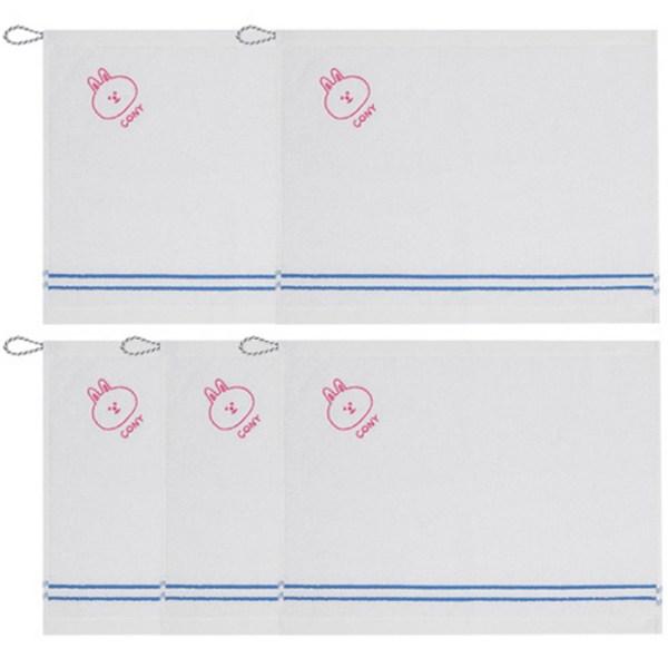 

Полотенца для рук Line Friends Peace Coma Cony 70г, синие, 5 шт.