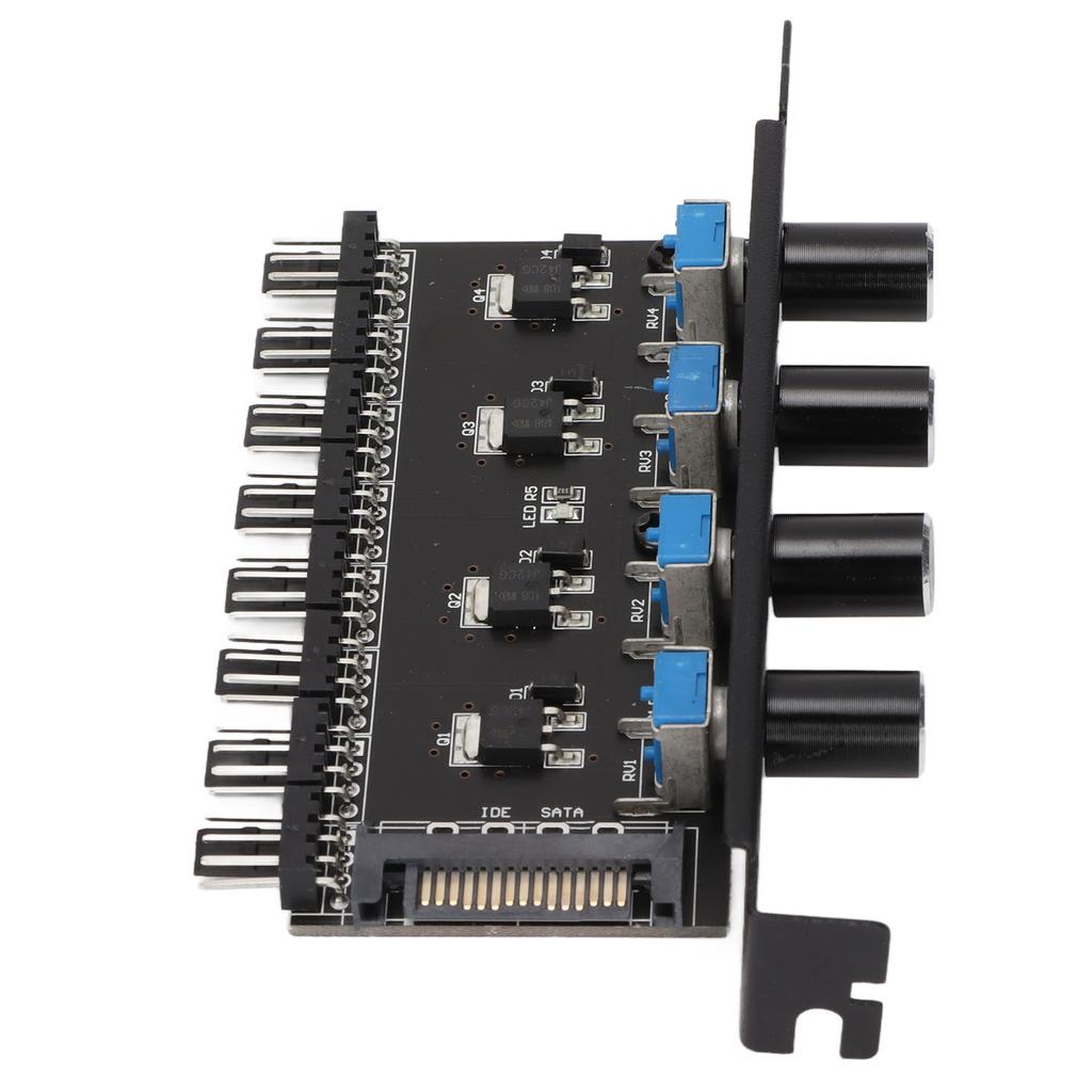 PC Lüfter Hub PC 8 Kanal Lüfter Hub 4 Drehregler Kühl Lüfter Geschwindigkeitsregler für CPU Gehäuse HDD VGA PWM Lüfter Wasserkühlungssystem