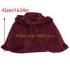 49MD Velvets Christmas Capes Warm Velvets Shawl Multipurpose Stylish Beautiful Shawl for Office Event and Family Gatherings