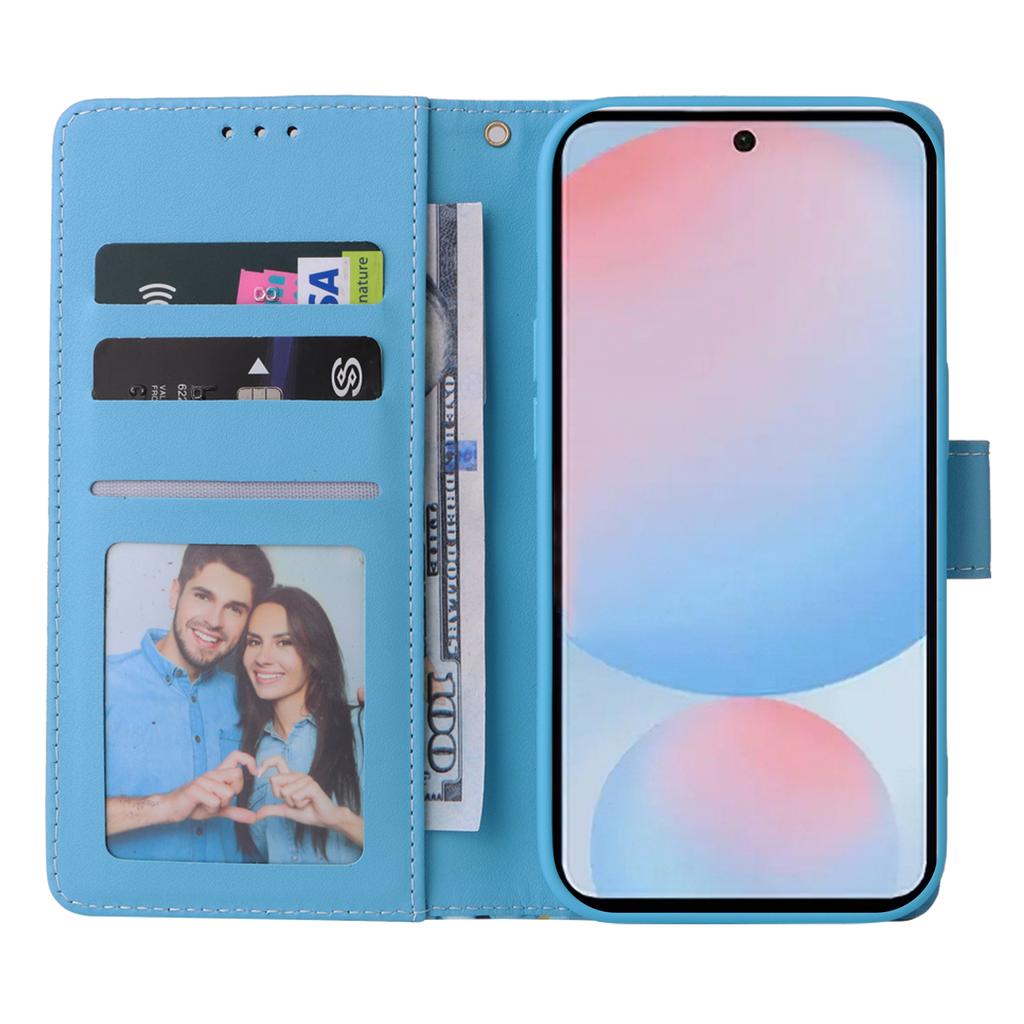 For Samsung Galaxy A36 5G Case Lacquered Marble Pattern Leather Phone Cover