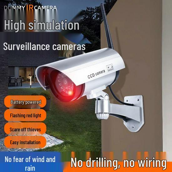 Gun-Type Fake Surveillance Camera with Light