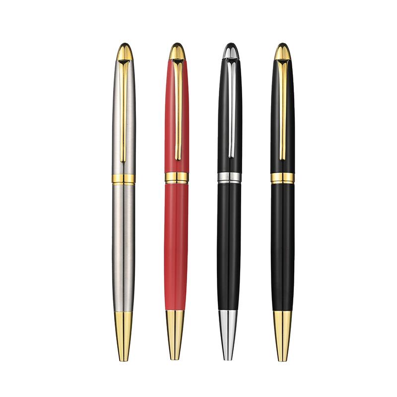 Metal Rotary Orb Pen Office Ballpoint Pen Neutral Signature Pen Gift Box Business Gift Advertising Pen