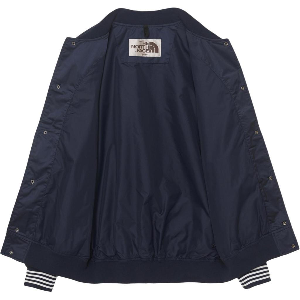 The North Face Digital Logo Button-Up Baseball Collar Loose Long Sleeve Jacket Men Jacket Navy-Blue NJ3BR03J