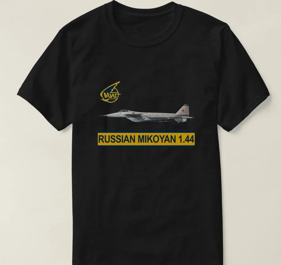Russian Aerospace Force MiG 1.44 Fifth Generation Fighter T-Shirt 100% Cotton O-Neck Short Sleeve Casual Mens T-shirt Size S-3XL