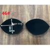 Breathable Black Oval Breast Pads, Nipple Covers, Chest Support, Body Shaper Bra Cups