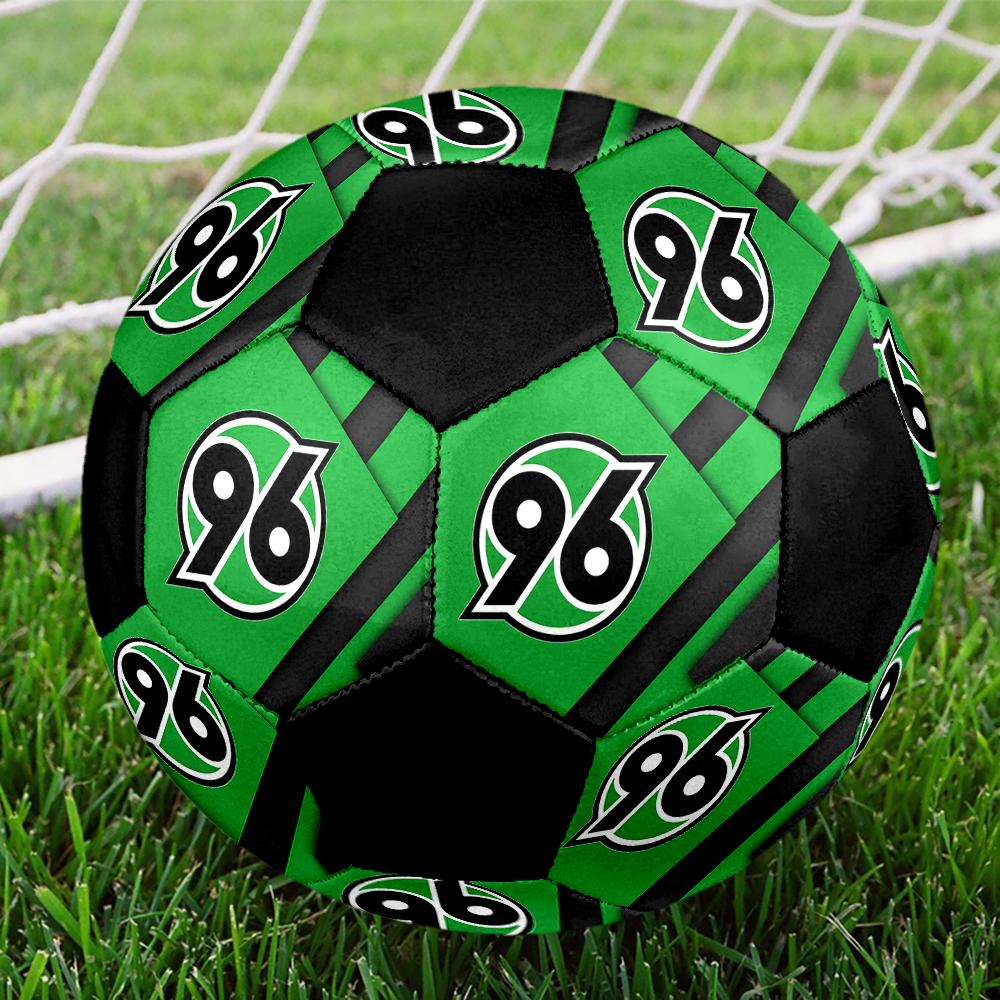 SIZE 5 Hannover 96 Soccer Ball Colorful All Ages Machine Stitched PVC Competition Ready Durable High-Bounce