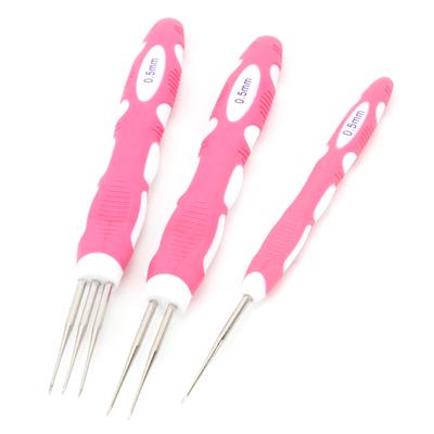 Dreadlocks Crochet Hook 0.5mm Fast Braiding Wear Resistant Long Lifespan Dreadlocks Interlocking Tool Set