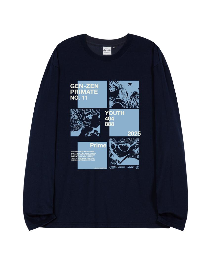 PRIMATE Magazine Oversized Long Sleeve 4 Colors